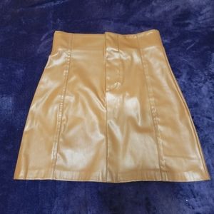 Zara Faux Leather Mini Skirt Size XS